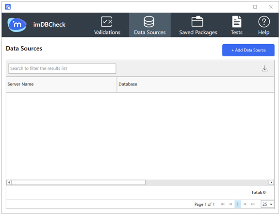 imDBCheck main window
